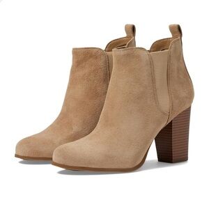 Michael Kors Taupe Suede Ankle Booties